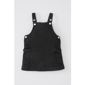 DeFacto Kız Bebek Askılı Jean Elbise