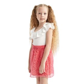 DeFacto Kız Çocuk Kız Çocuk Regular Fit Esnek Belli Tül Etek, Pembe, 8/9 Y Etek