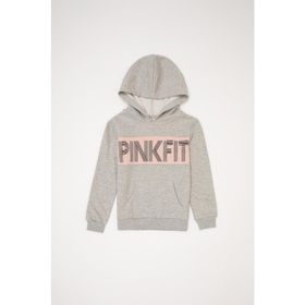 DeFacto L1770A619AUYL377 Relax Fit Kapüşonlu Yazı Baskılı Kız Çocuk Sweatshirt