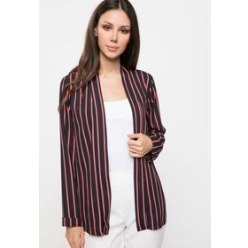 DeFacto L1970AZ19SMWT52 Çizgili Blazer Kadın Ceket