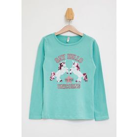 Defacto L3347AZ.19SM.YL84 Sarı Kapüşonlu Sırtı Baskılı Uzun Kollu Kadın Sweatshirt