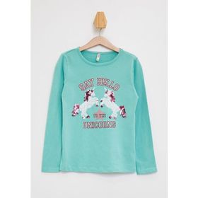 Defacto L3347AZ.19SM.YL84 Sarı Kapüşonlu Sırtı Baskılı Uzun Kollu Kadın Sweatshirt