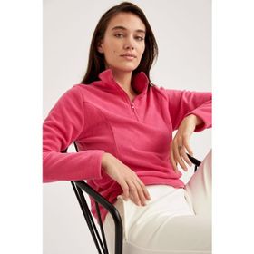 DeFacto L3355AZ19SPYL276 Fermuarlı Dik Yaka Kadın Sweatshirt