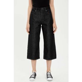 Defacto L5024AZ.19HS.BK2 Siyah Cropped Wide Leg Kadın Pantolon