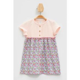 DeFacto L5318A219HSBE1 Kız Bebek Kelebek Desenli Elbise