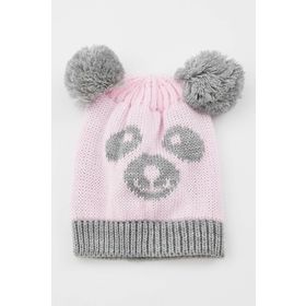 DeFacto L7775A219WNPN2 Pembe Ponponlu Kız Bebek Bere
