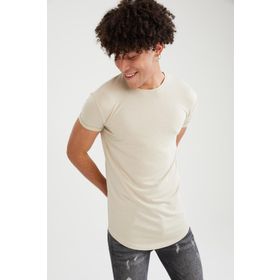 DeFacto Long Muscle Fit Bisiklet Yaka Basic Tişört