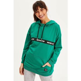 DeFacto M3657AZ19WNBK27 Relax Fit Kapüşonlu Kadın Sweatshirt