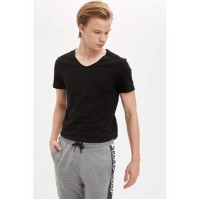 DeFacto M4791AZ20SP Slim Fit V Yaka Basic Kısa Kollu Tişört