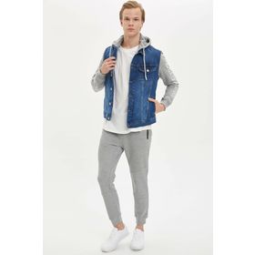 DeFacto M5360AZ.20SP.GR360 Gri Extra Slim Fit Erkek Eşofman Altı