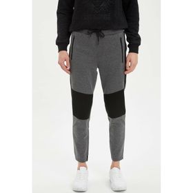DeFacto M5364AZ.20SP.GR361 Gri Slim Fit Erkek Eşofman Altı