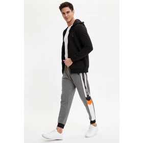 DeFacto M5364AZ.20SP.GR361 Gri Slim Fit Erkek Eşofman Altı