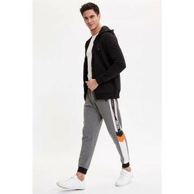DeFacto M5364AZ.20SP.GR361 Gri Slim Fit Erkek Eşofman Altı