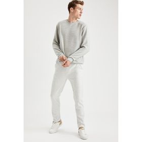 DeFacto M5364AZ.20SP.GR361 Gri Slim Fit Erkek Eşofman Altı