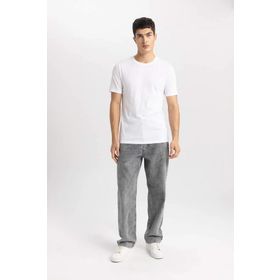 DeFacto M6606AZ/WT34 Beyaz Erkek T-shirt