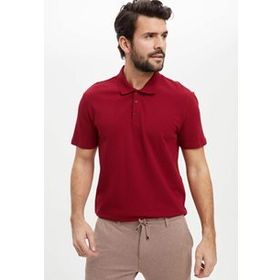 DeFacto M6609AZ.20SP.GN460 Yeşil Slim Fit Basic Polo Erkek T-Shirt