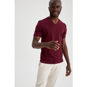 DeFacto M7668AZ21SP Basic Slim Fit V Yaka Erkek T-shirt