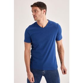 DeFacto M7668AZ21SP Basic Slim Fit V Yaka Erkek T-shirt