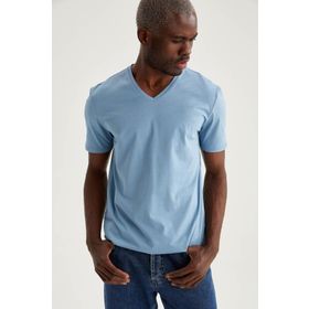 DeFacto M7668AZ21SP Basic Slim Fit V Yaka Erkek T-shirt