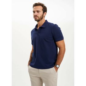 DeFacto M7676AZ.20SP.NV120 Lacivert Polo Yaka Regular Fit Erkek T-Shirt