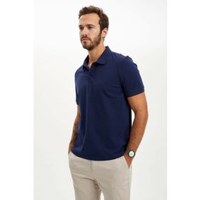 DeFacto M7676AZ.20SP.NV120 Lacivert Polo Yaka Regular Fit Erkek T-Shirt
