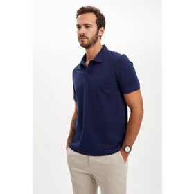 DeFacto M7676AZ.20SP.NV120 Lacivert Polo Yaka Regular Fit Erkek T-Shirt