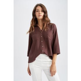 DeFacto M9407AZ22AU Regular Fit Cepli Apoletli Gömlek Tunik