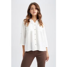 DeFacto M9407AZ22AU Regular Fit Cepli Apoletli Gömlek Tunik