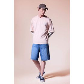 DeFacto Mavi-NM28 G4219AX26SM Baggy Fit Bermuda Jean Erkek Şort
