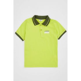 DeFacto N1413A6.20SP.YL347 Sarı Pike Polo Yaka Kısa Kollu Erkek Çocuk T-shirt