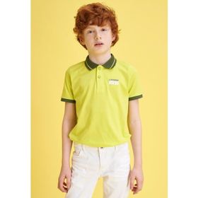 DeFacto N1413A6.20SP.YL347 Sarı Pike Polo Yaka Kısa Kollu Erkek Çocuk T-shirt