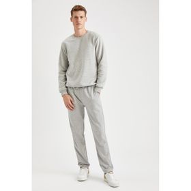 DeFacto N2476AZ.20SP.GR110 Gri Slim Fit Erkek Eşofman Altı