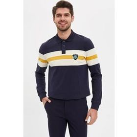 DeFacto N2479AZ20SPNV71 Polo Yaka Regular Fit Erkek Sweatshirt