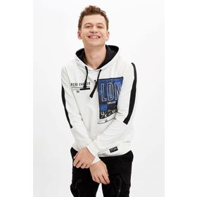 DeFacto N2574AZ20SPER105 Kapüşonlu Regular Fit Erkek Sweatshirt