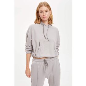 DeFacto N8007AZ19WNBK27 Kapüşonlu Kadın Sweatshirt
