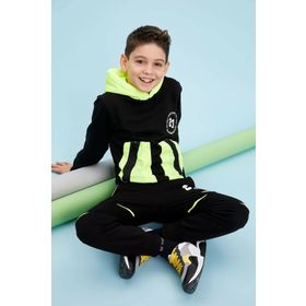 DeFacto N9296A619CWBK27 Fermuarlı Kapüşonlu Erkek Çocuk Sweatshirt