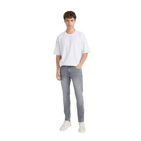 DeFacto Pedro Gri Slim Fit Dar Kalıp Normal Bel Dar Paça Cepli Erkek Jean Pantolon