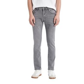 DeFacto Pedro Gri Slim Fit Dar Kalıp Normal Bel Dar Paça Erkek Jean Pantolon