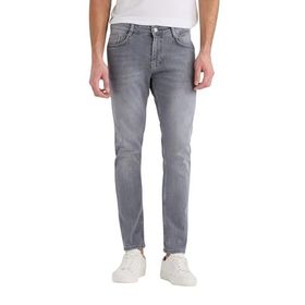 DeFacto Pedro Gri Slim Fit Dar Kalıp Normal Bel Dar Paça Erkek Jean Pantolon