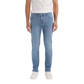 DeFacto Pedro İndigo Slim Fit Dar Kalıp Normal Bel Dar Paça Erkek Jean Pantolon