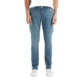 DeFacto Pedro Mavi Slim Fit Dar Kalıp Normal Bel Dar Paça Erkek Jean Pantolon