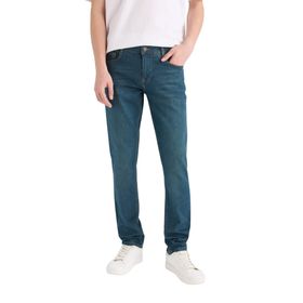 DeFacto Pedro Yeşil Slim Fit Dar Kalıp Normal Bel Dar Paça Erkek Jean Pantolon