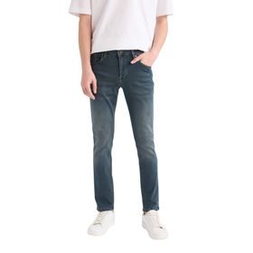 DeFacto Pedro Yeşil Slim Fit Dar Kalıp Normal Bel Dar Paça Erkek Jean Pantolon