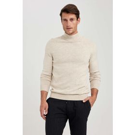 DeFacto R1127AZ23WNBG300 Slim Fit Balıkçı Yaka Triko Erkek Kazak