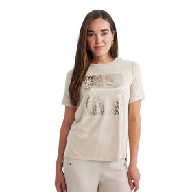 DeFacto R3441AZ.20SM.BG448 Bej Bisiklet Yaka Regular Fit Kısa Kollu Erkek T-Shirt