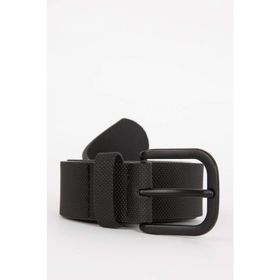 DeFacto R4820AZNSBK23 Oval Toka Suni Deri Erkek Kemer
