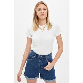 DeFacto R5585AZ.20SM.PN592 Pembe Basic Regular Fit Kısa Kollu Kadın T-shirt