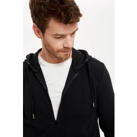 DeFacto R5775AZ20AU Erkek Kapüşonlu Fermuarlı Regular Fit Sweatshirt