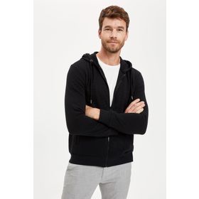 DeFacto R5775AZ20AU Erkek Kapüşonlu Fermuarlı Regular Fit Sweatshirt