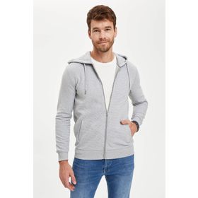 DeFacto R5775AZ20AU Erkek Kapüşonlu Fermuarlı Regular Fit Sweatshirt